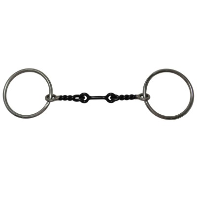 snaffle twisted reinsman loose bit ring french link horseloverz bits western tack