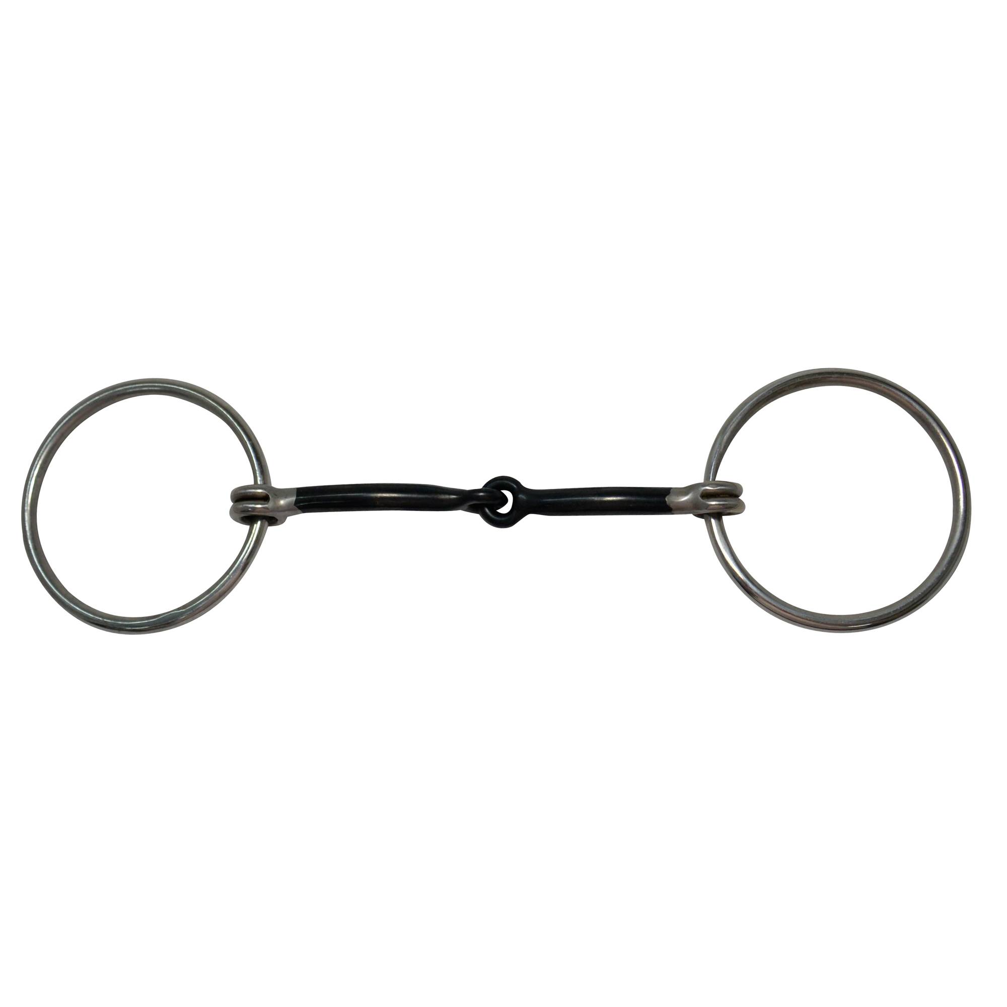 Diamond R Medium Loose Ring Snaffle Bit