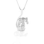 Kelly Herd Stone Circle Ranch Horse Pendant - Sterling Silver