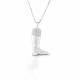 Kelly Herd English Boot Necklace - Sterling Silver