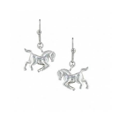 Montana Silversmiths Cowboy Way Horse Earrings