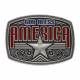 Montana Silversmiths Antique God Bless America Attitude Buckle