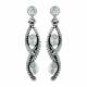 Montana Silversmiths Skipping Along Twisted Rope Cubic Zirconia Earrings