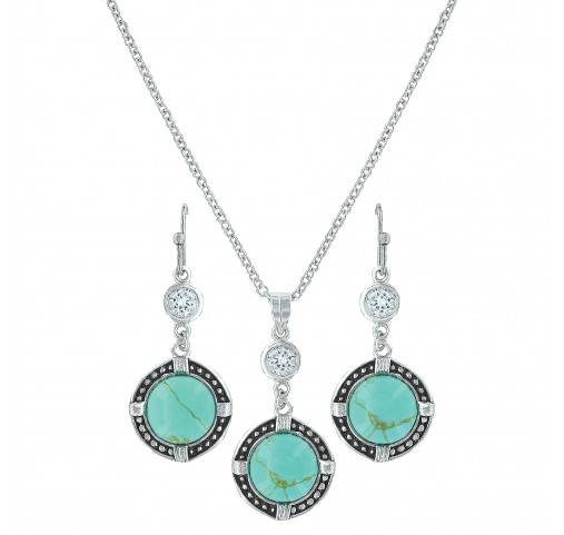 Montana Silversmiths True North Round Stone Jewelry Set