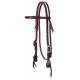 Weaver Working Tack Straight Browband Headstall - Floral Hardware