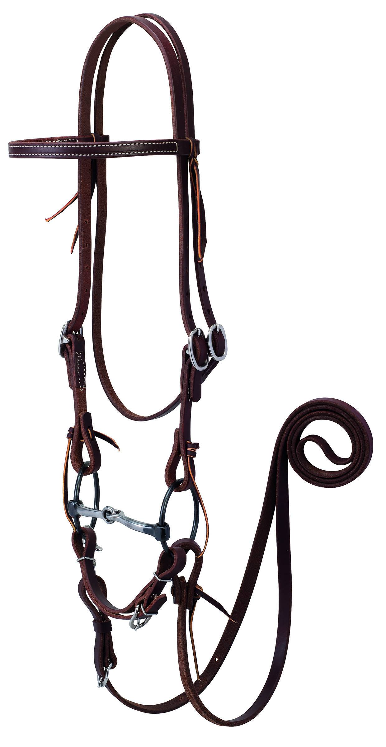 Weaver Working Tack Bridle With Ring Snaffle Bit