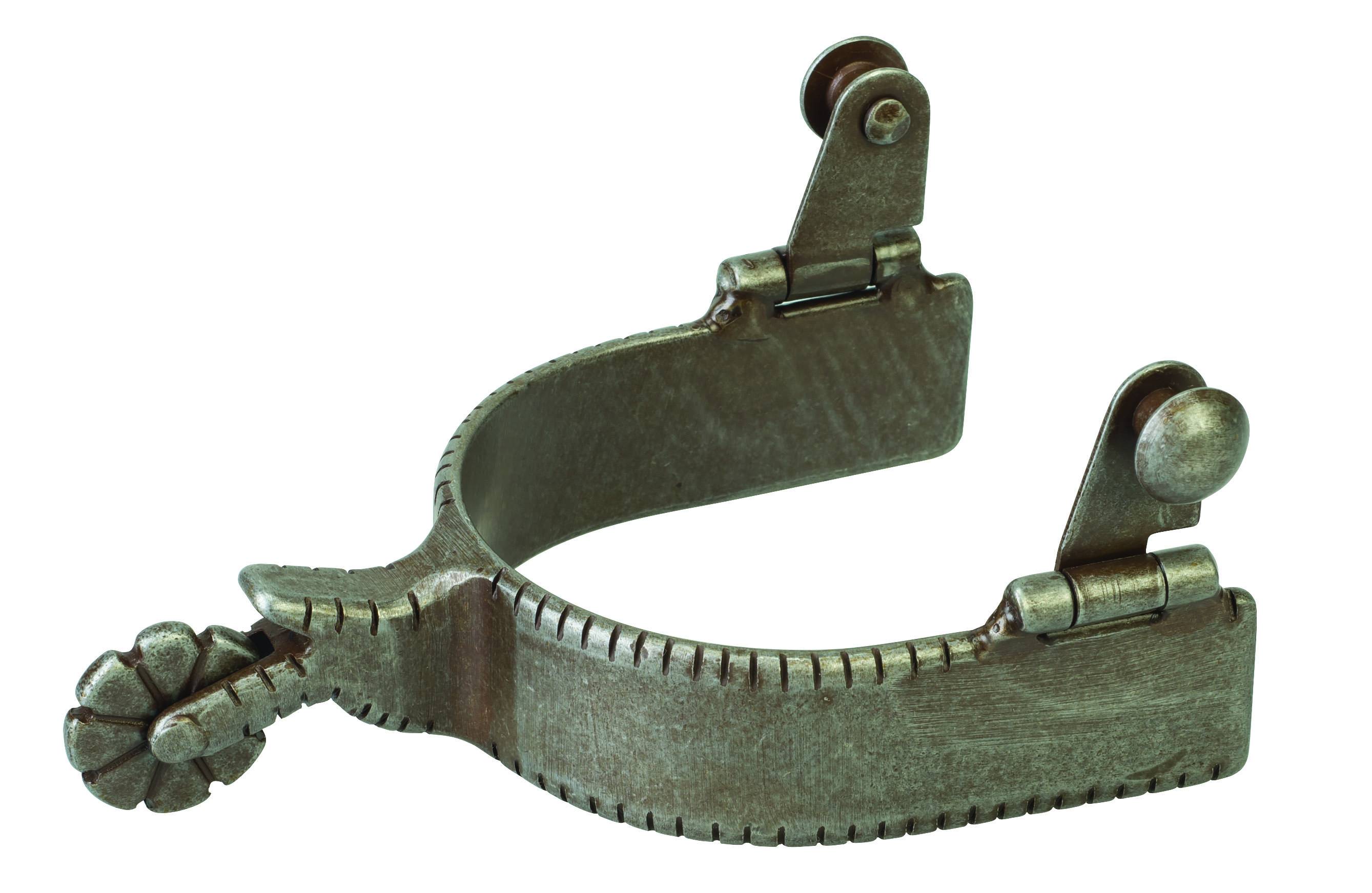 Weaver Mens Plain Buffed Brown Band Spur