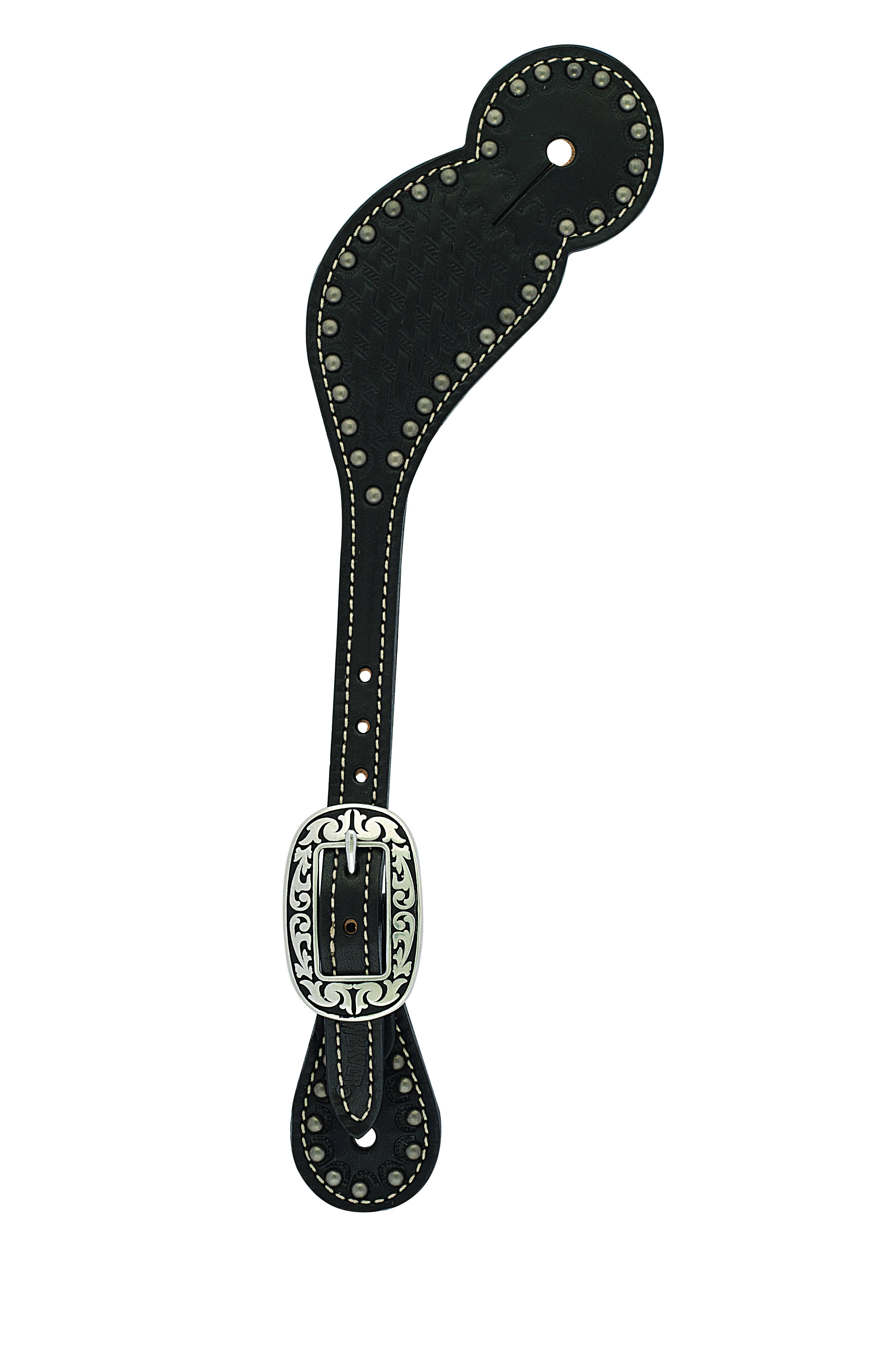 Weaver Basketweave Bridle Leather Regular Spur Straps