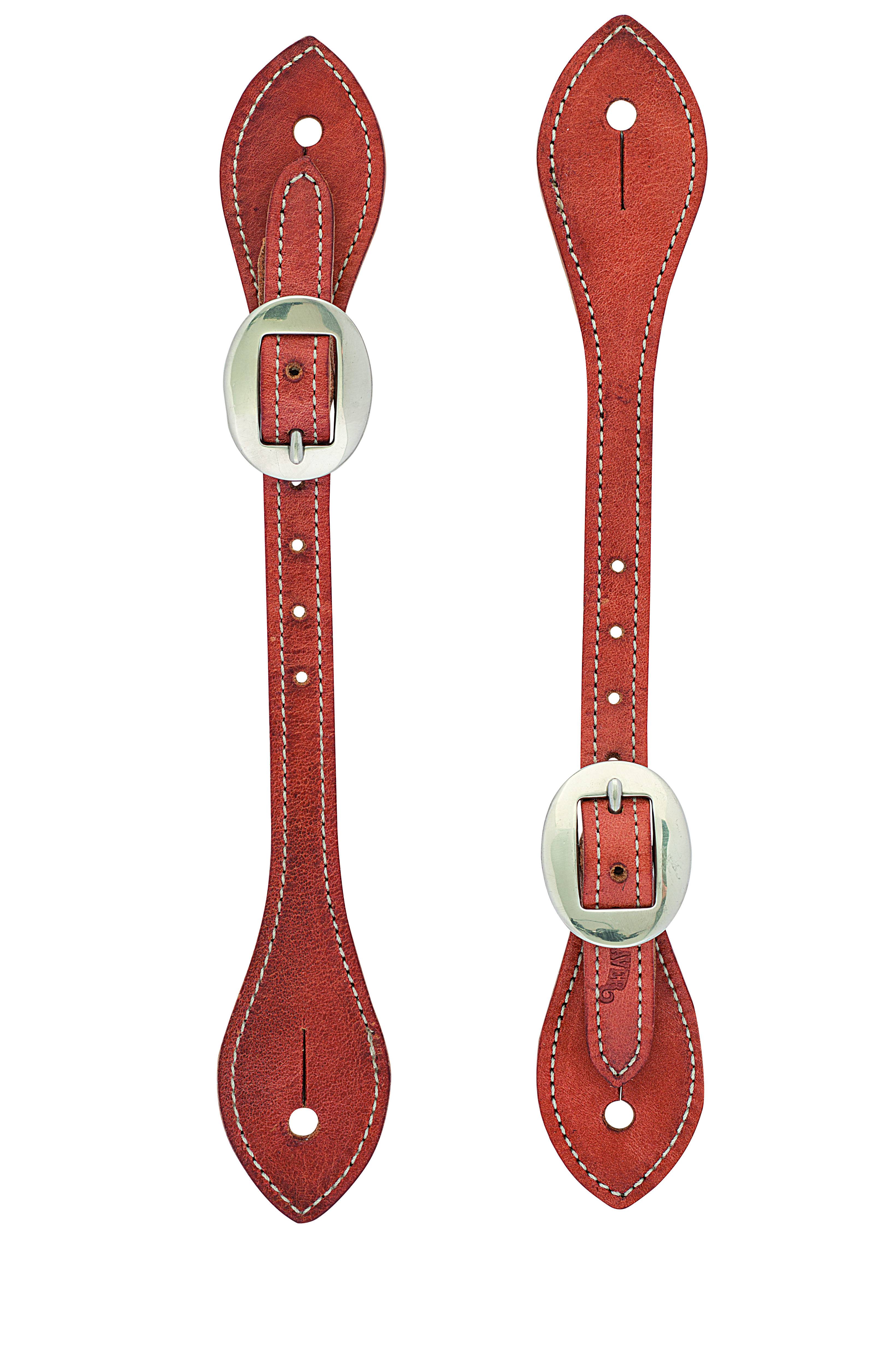 Weaver Mens Flared Harness Leather Spur Straps