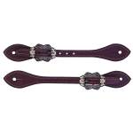 Weaver Mens Flared Oiled Harness Leather Spur Straps