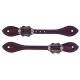 Weaver Mens Flared Oiled Harness Leather Spur Straps