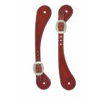 Weaver Mens Shaped Harness Leather Spur Straps