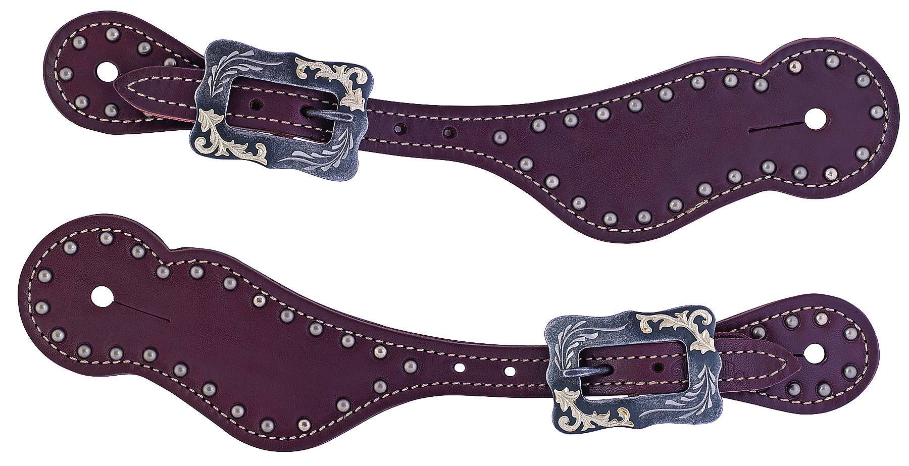 Weaver Ladies Oiled Harness Leather Spur Straps