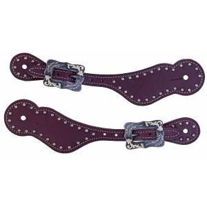 Weaver Ladies Oiled Harness Leather Spur Straps