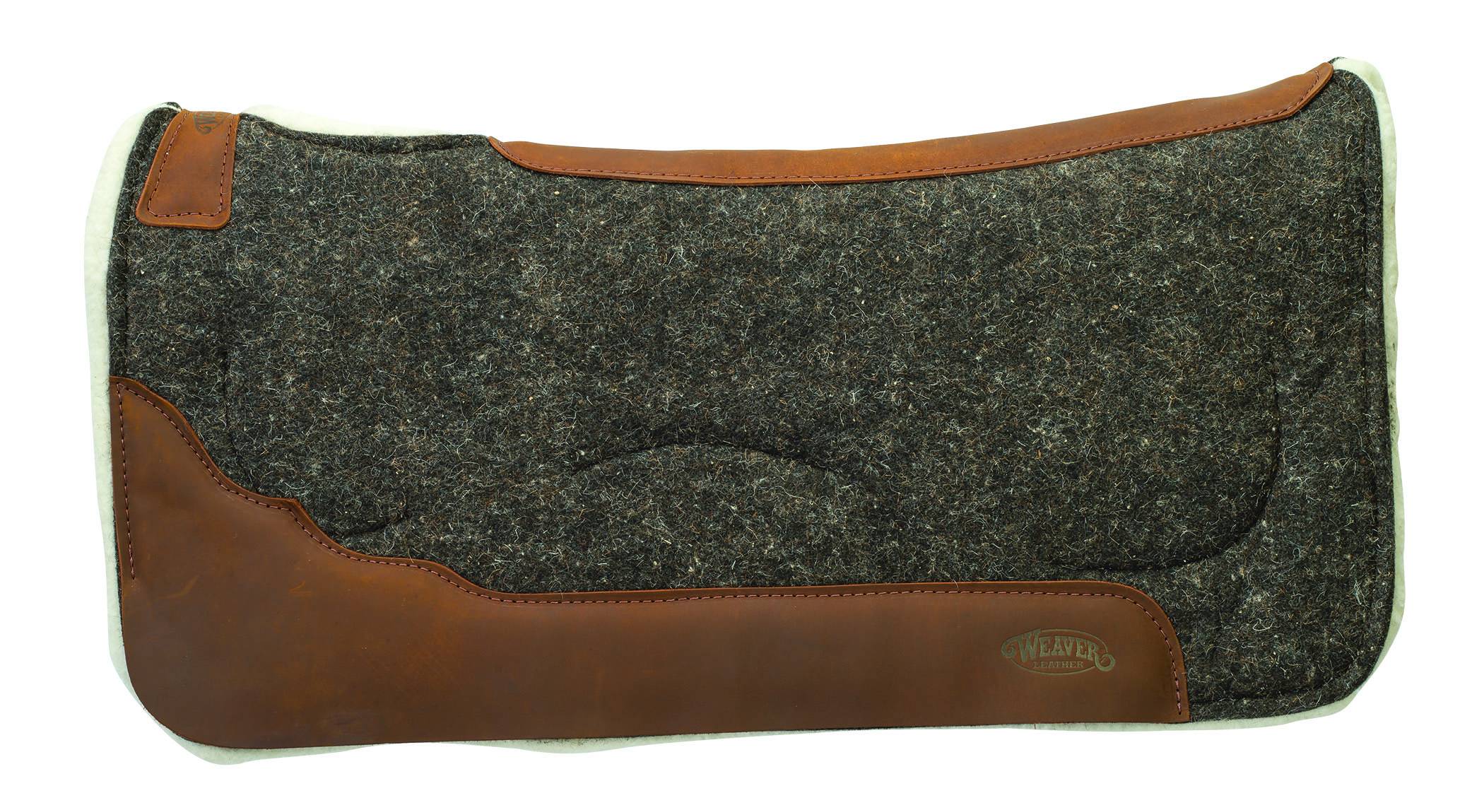 Weaver 100% Wool Felt - Merino Wool Fleece Saddle Pad With Gel Insert