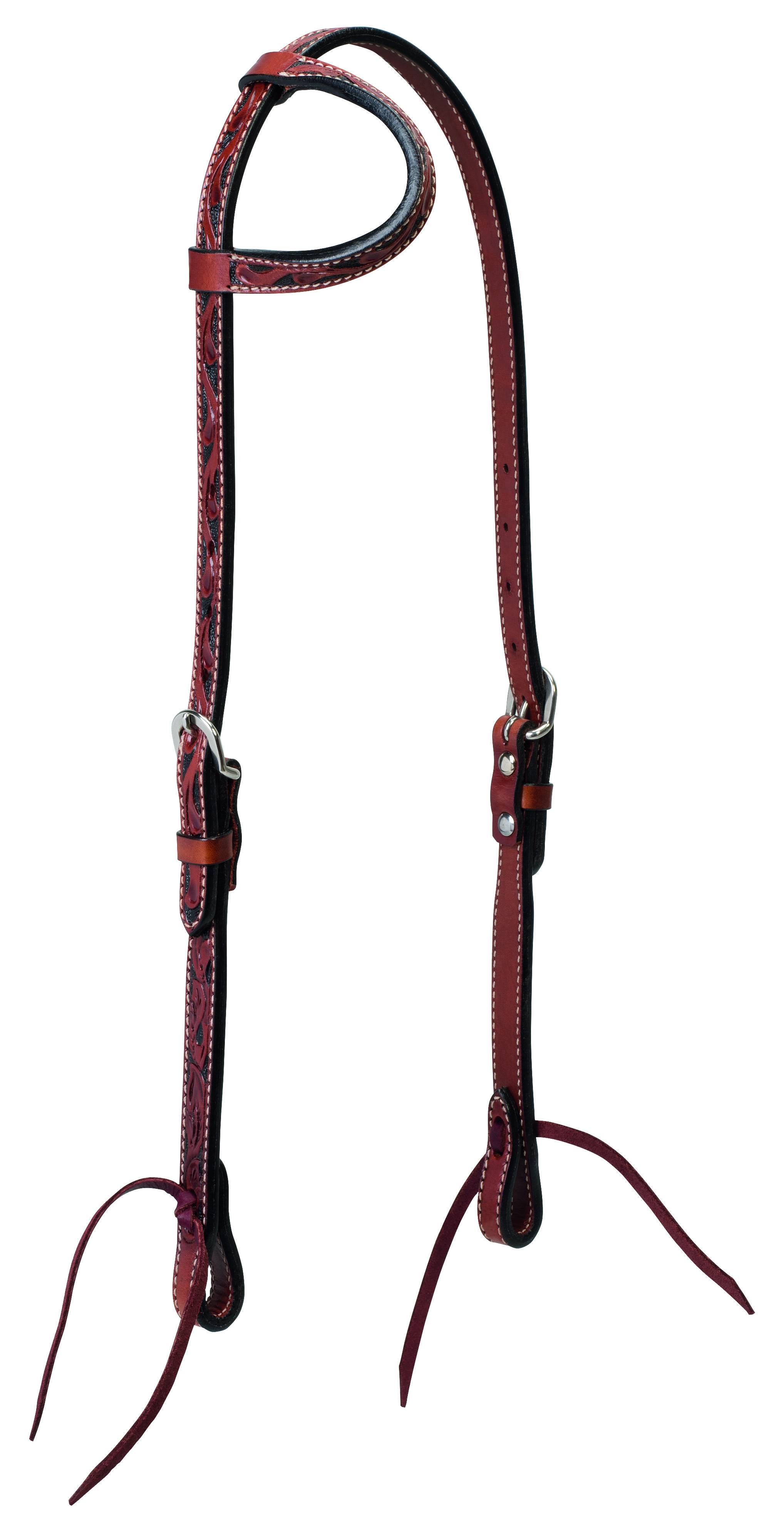 Weaver Floral Carved Sliding Ear Headstall