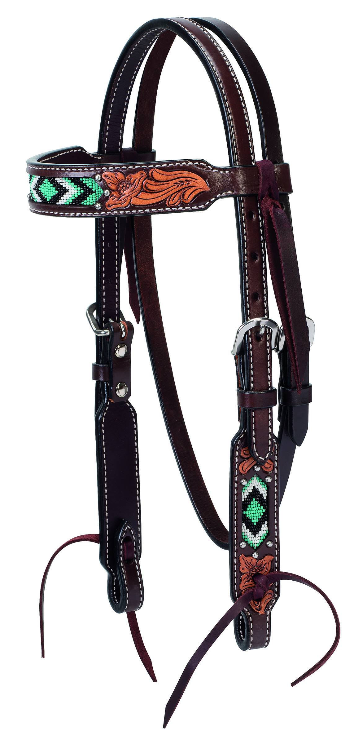 Weaver Diamond Beaded Pony Browband Headstall
