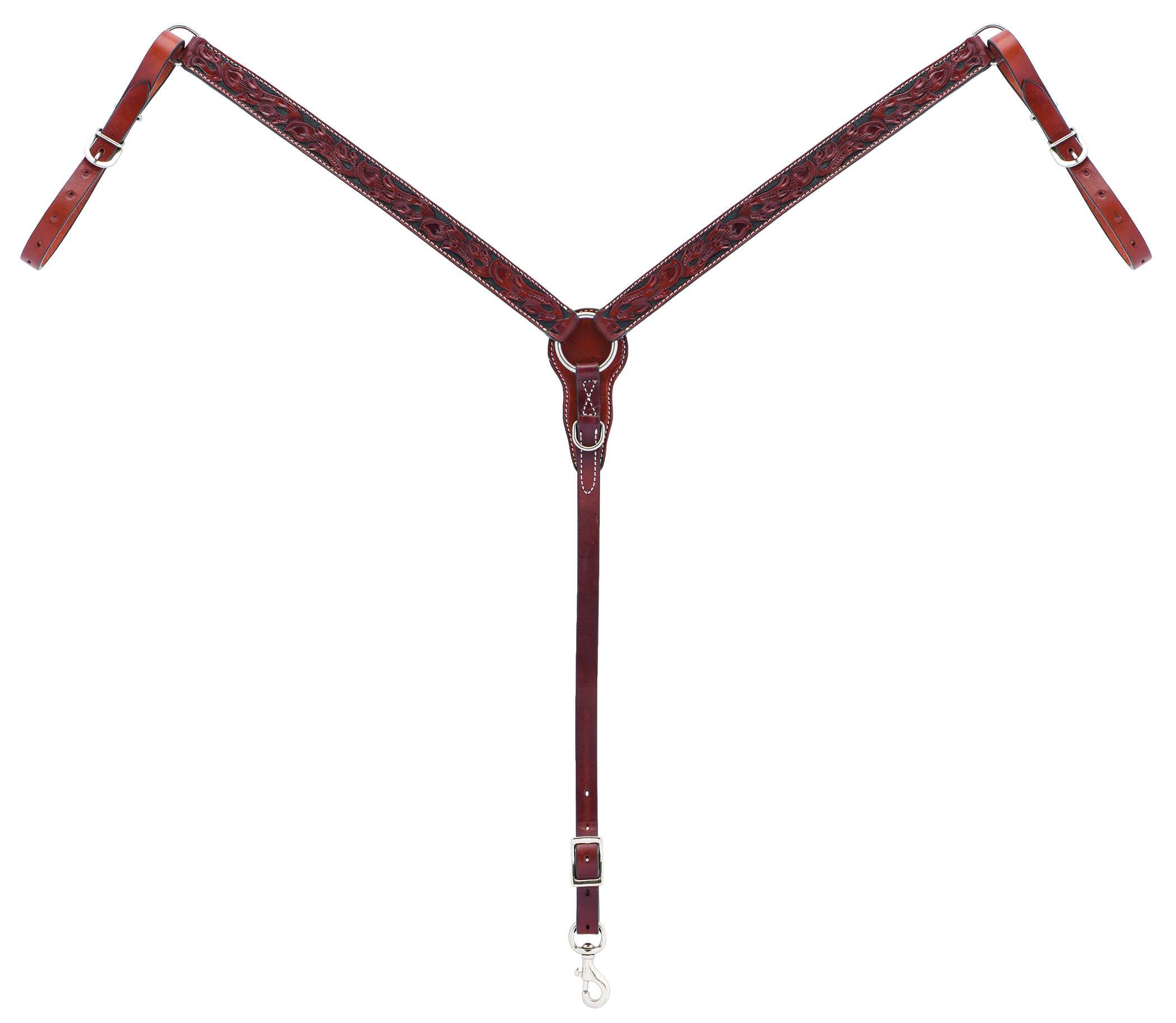 Weaver Floral Carved Straight Breast Collar