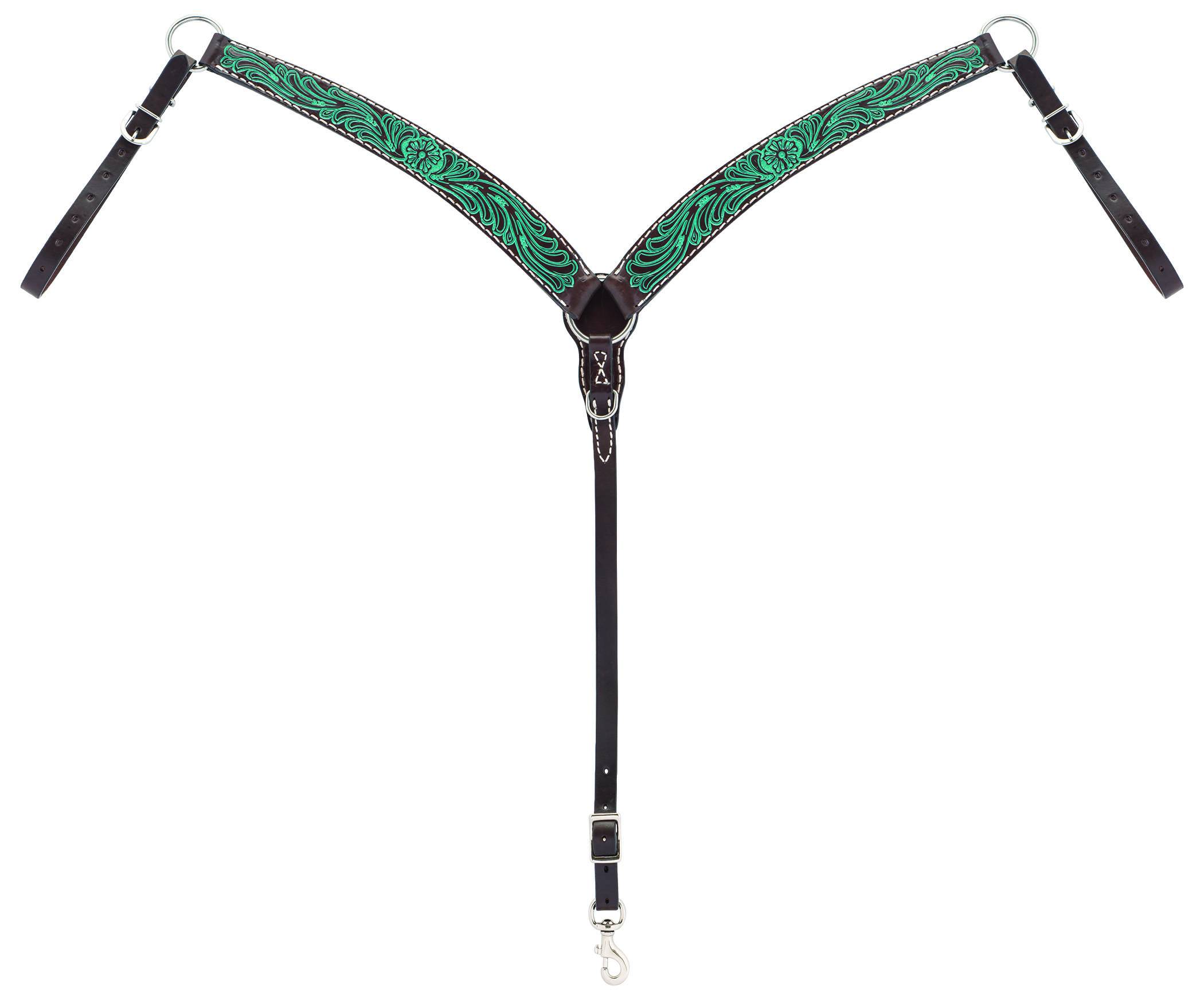 Weaver Carved Flower Contoured Breast Collar