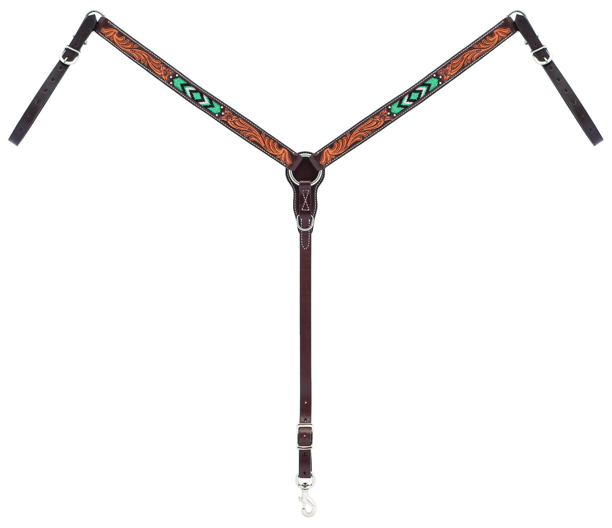 Weaver Diamond Beaded Straight Breast Collar