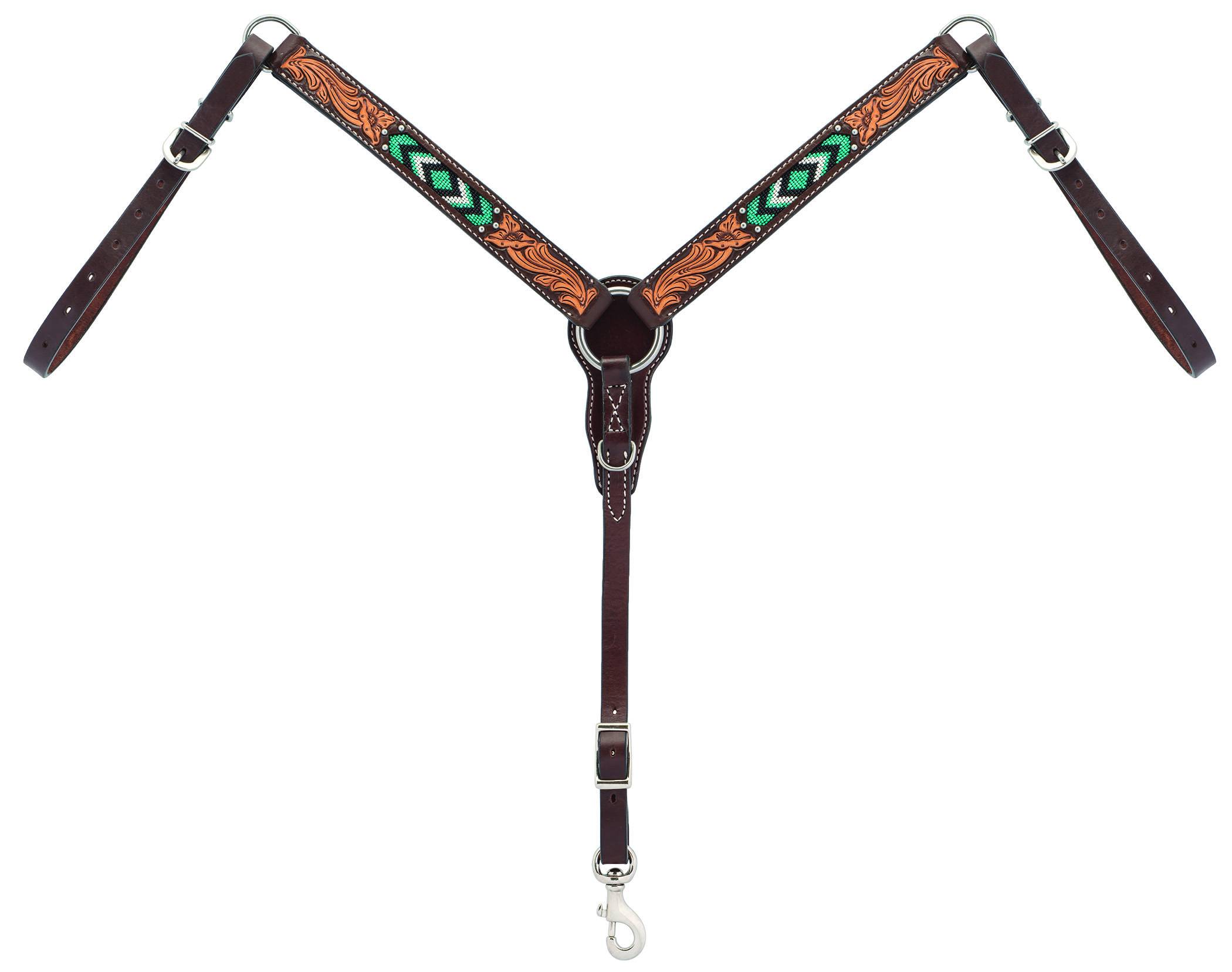 Weaver Diamond Beaded Straight Pony Breast Collar