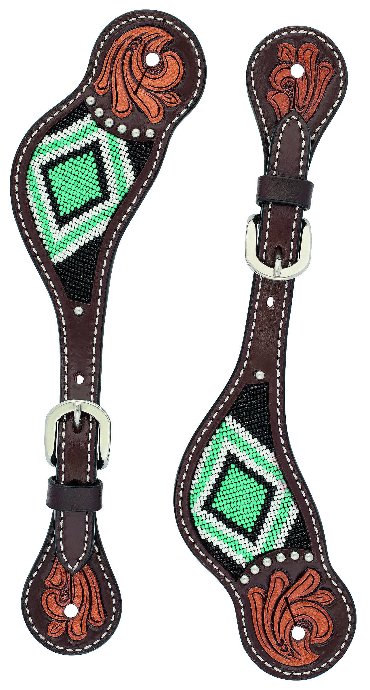 Weaver Ladies Beaded Diamond Spur Straps