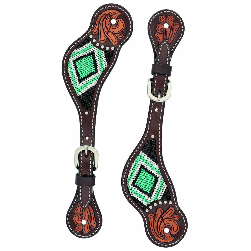 Weaver Ladies Beaded Diamond Spur Straps