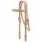 Tough-1 Braided Cord Browband Headstall With Crystal Accents