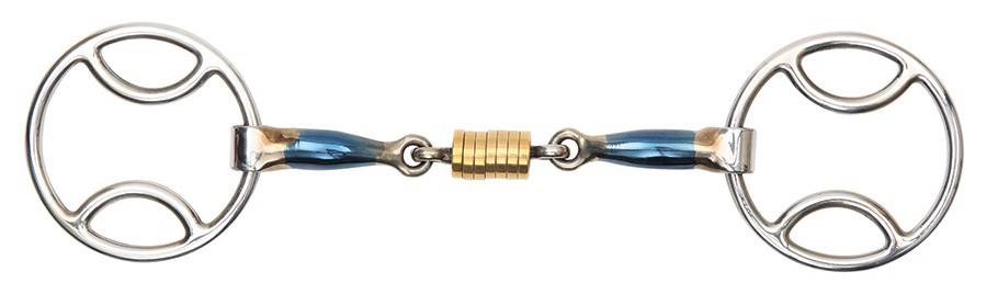 Shires Blue Sweet Iron Bevel Roller Link Bit