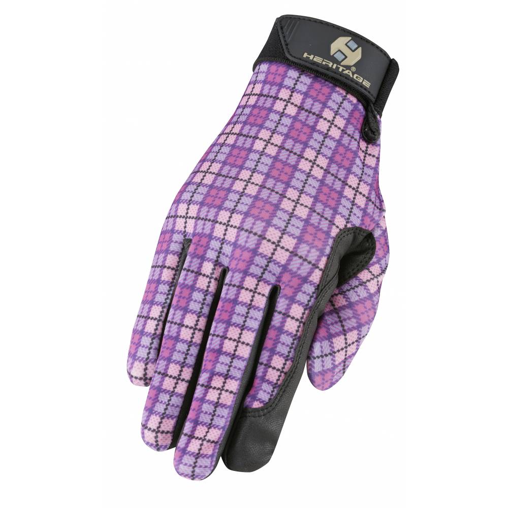 heritage performance print gloves plaid horseloverz heritage performance glove size chart