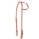 Cashel Harness Leather Stitched Slip Ear Headstall - Buckle Ends