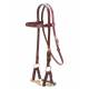 Colorado Saddlery Braided Nose Sidepull With Rosewood Headstall