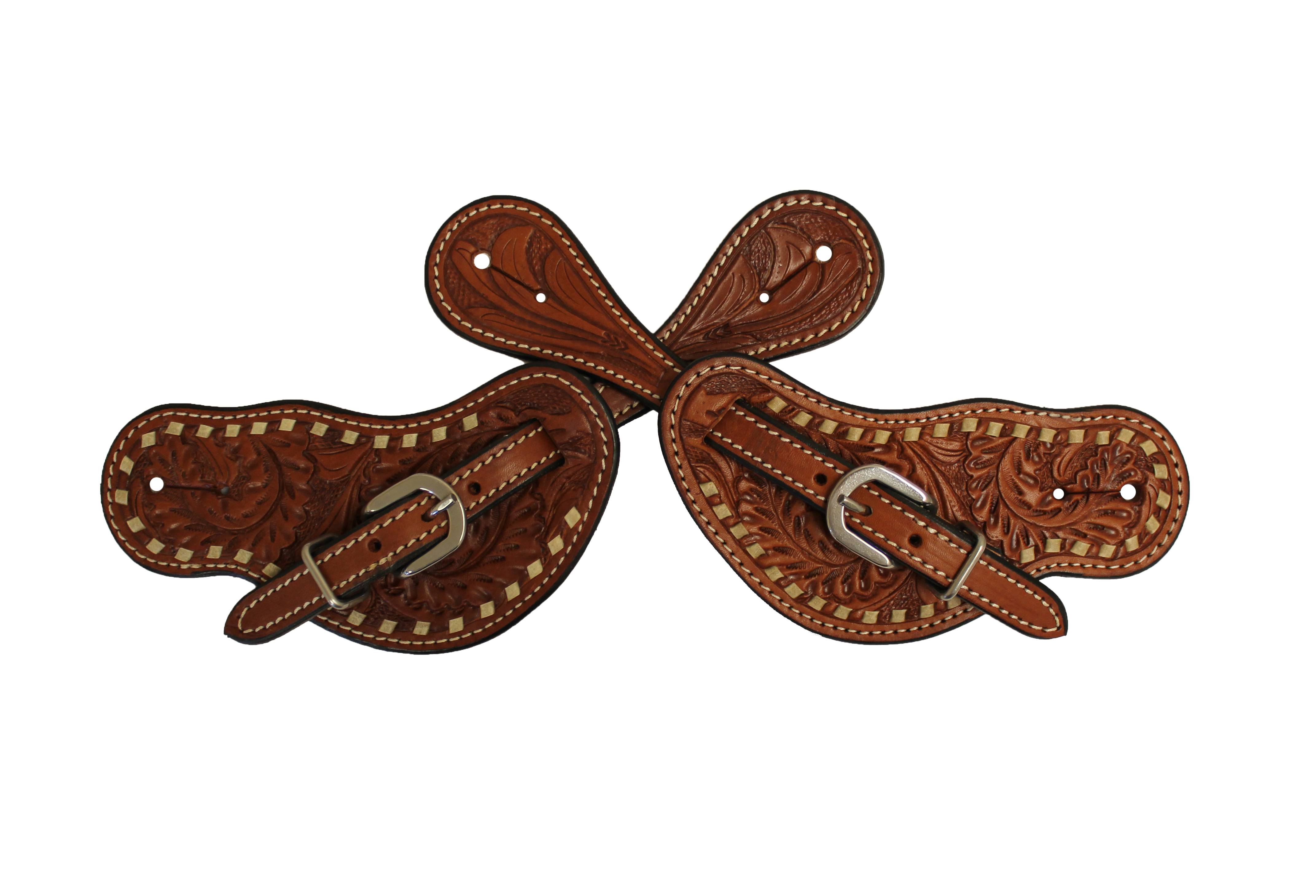 Colorado Saddlery Buckstitched 2 Piece Spur Straps
