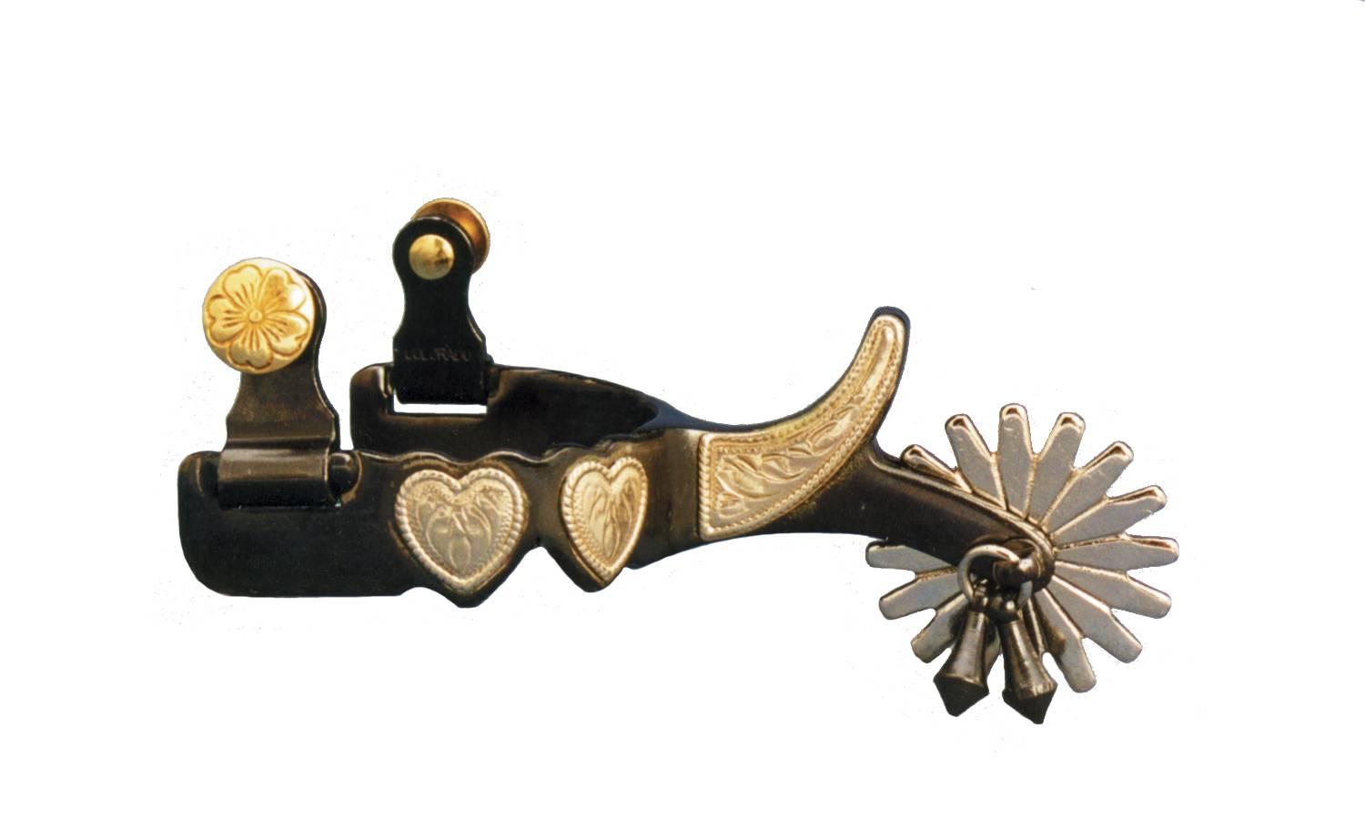 Colorado Saddlery Ladies Romero Heart Spurs