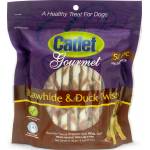 Cadet Gourmet Rawhide & Duck Twist Sticks - 50 Pack