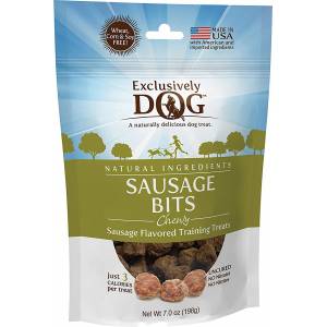 Exclusively Dog Chewy Sausage Bits Dog Treats