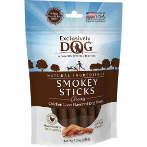 Exclusively Dog Chewy Smokey Sticks Dog Treats