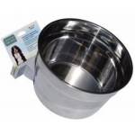 Lixit Stainless Steel Cage Crock Bowl With Bracket