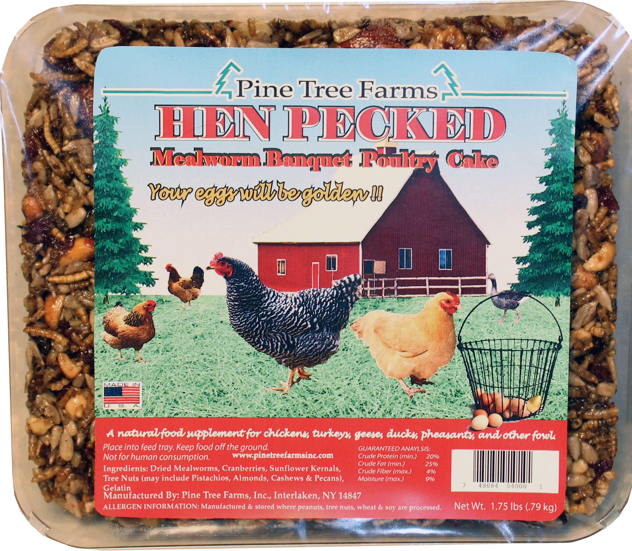 Pine Tree Farms Hen Pecked Mealworm Banquet Poultry Cake