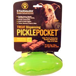 Starmark Pickle Pocket Treat Dispensing Toy