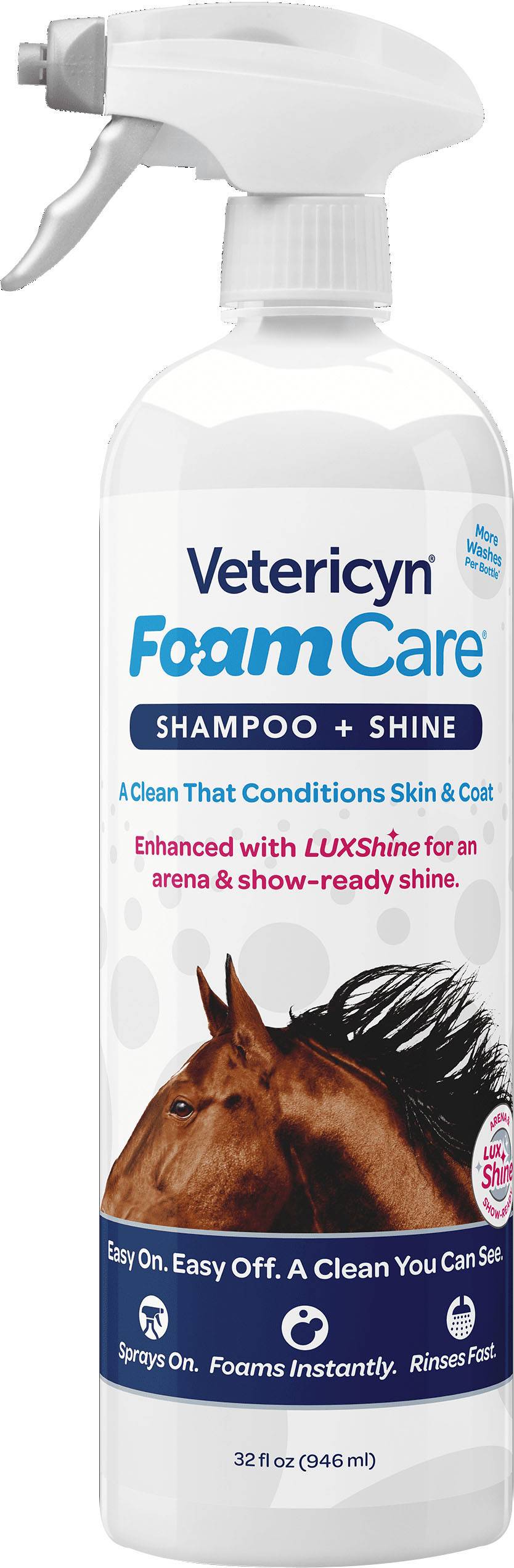 Vetericyn FoamCare Equine Shampoo & Shine