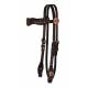 Circle Y Copper And Concho Gag Cheek Browband Headstall