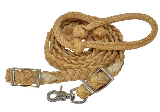 Circle Y Waxed Nylon Knotted Barrel Rein