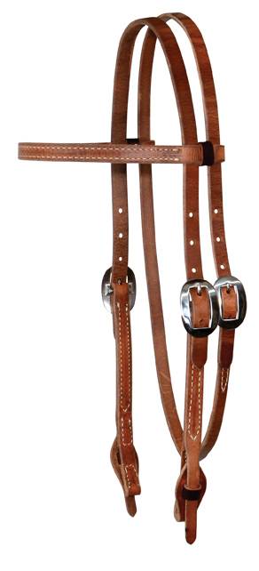 Reinsman Hermann Oak Harness Training Browband Headstall