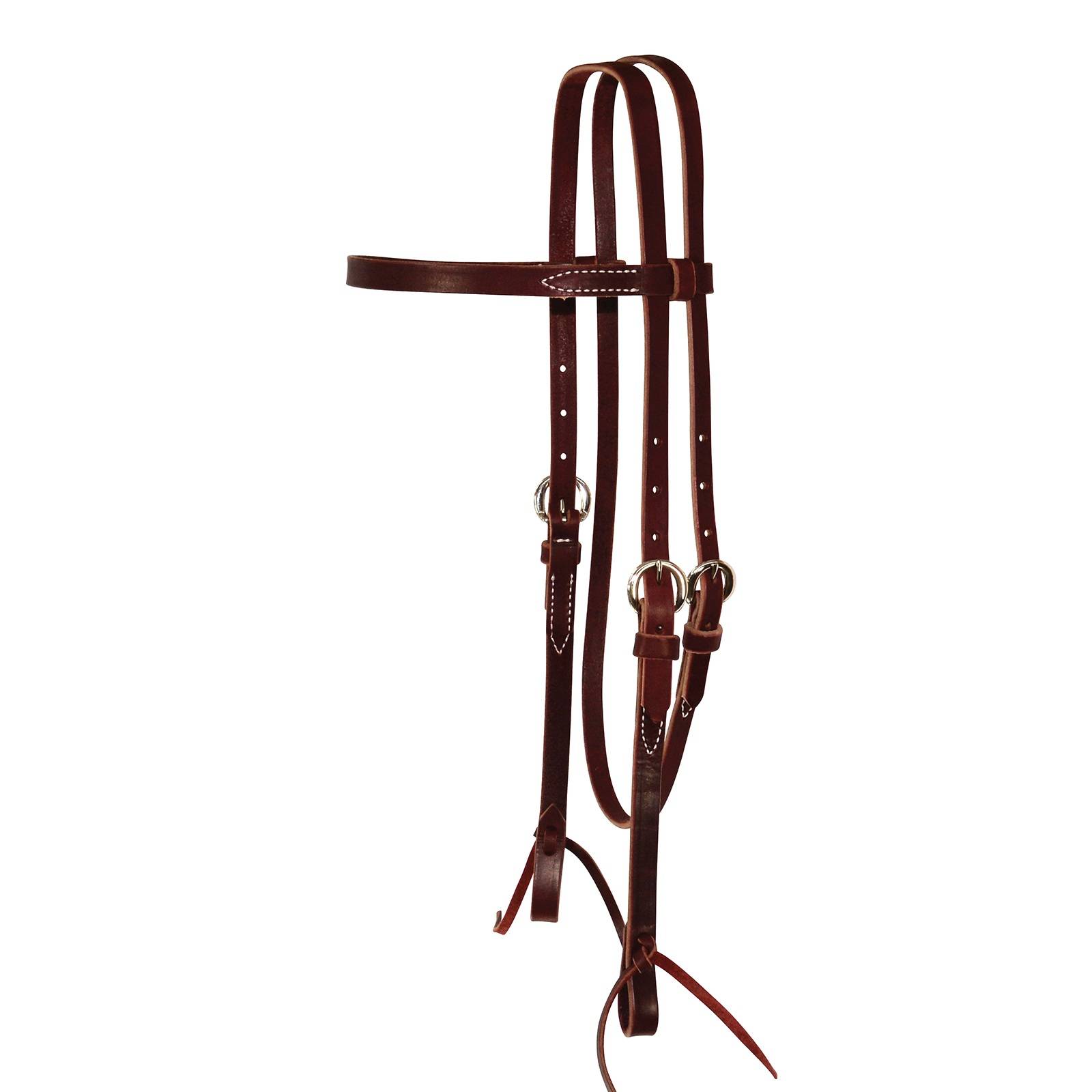 Cirlce Y 5/8" Single Ply Browband Headstall With Tie Ends