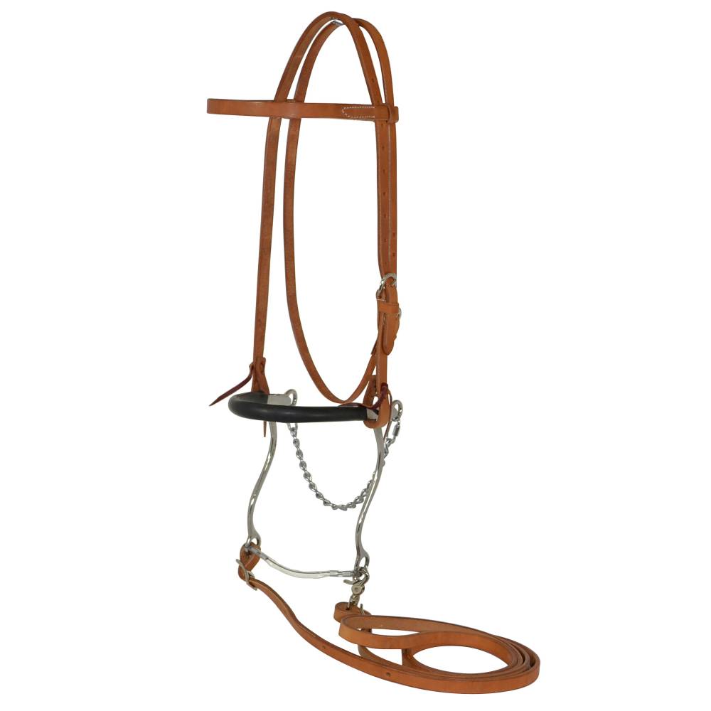 Reinsman Diamond R Mechanical Hackamore Browband Bridle Set