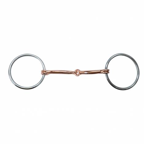 Reinsman Diamond R Loose Ring Smooth Snaffle Bit