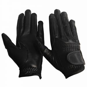 TuffRider Kids Stretch Leather Riding Gloves