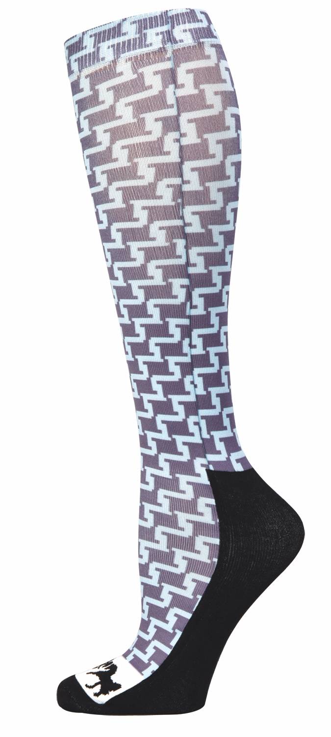 Equine Couture Ladies Geo Padded Boot Socks