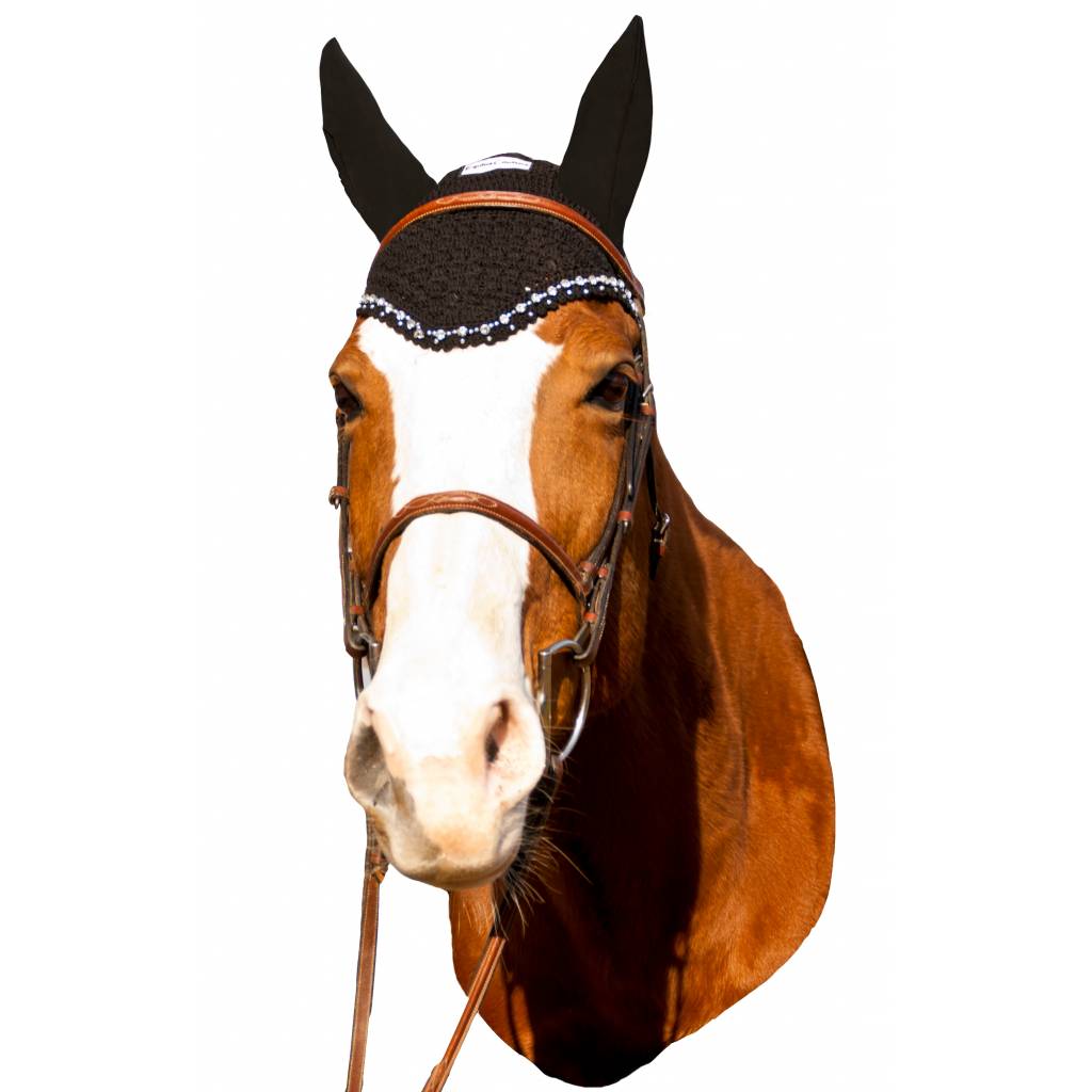 Equine Couture Fly Bonnet with Crystals